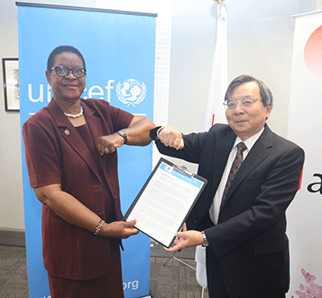unicef Japan aids Unicef with N$24m for vaccines
