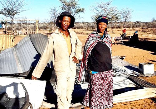 Epukiro family homeless after shack goes up in flames