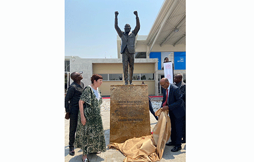 Ya Toivo immortalised at Ondangwa airport
