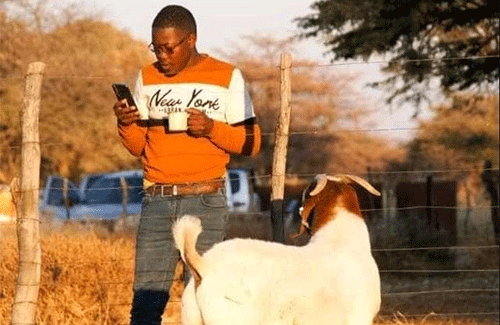 young farmer Sharing farming information is imperative