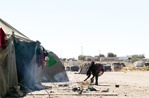 0Campers-1 Covid-19 destitute face eviction