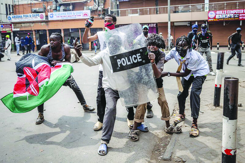 Kenya 270 Kenyan protesters arrested
