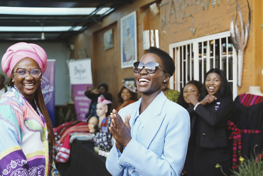 Lupita2 Nyong’o witnesses impact of natural diamonds …came to see what diamonds are doing for the people