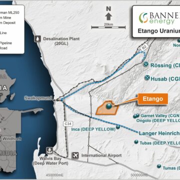 Bannerman Map Bannerman raises funds to get Etango off ground …FEED studies and Control Budget Estimate completed in June