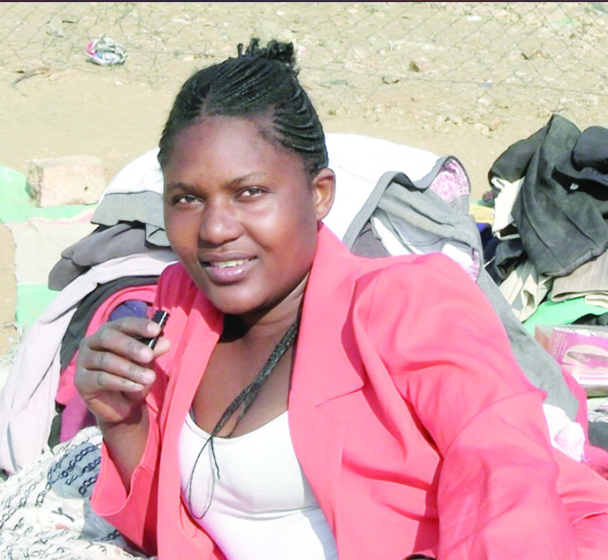 Helvi Lukas Helvi Lukas (26) “I registered to vote. I am going to vote because I want employment. There are no work opportunities, this is why I am trying to sell clothes. I want change for a better job.”