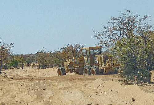 Conservancies-3 Kunene conservancies block road construction