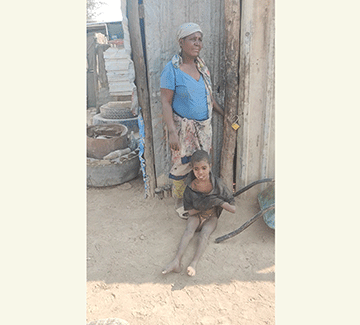 Crippled Omunaulema ta pumbwa ekwafo