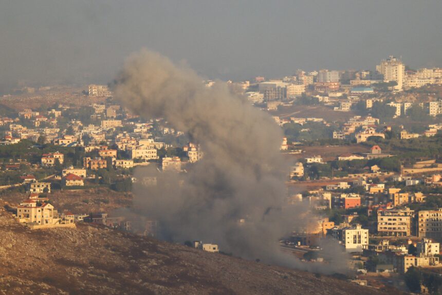 LEBANON-ISRAEL-PALESTINIAN-CONFLICT Israel warns Lebanese as wave of strikes hits Hezbollah
