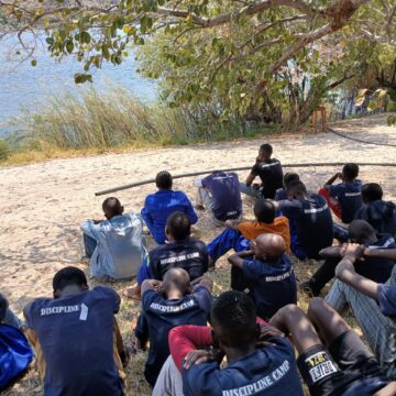 Mukoya Mukoya assists youth with discipline camp