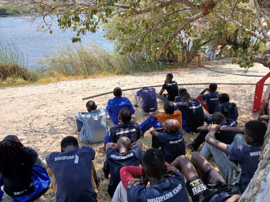 Mukoya Mukoya assists youth with discipline camp