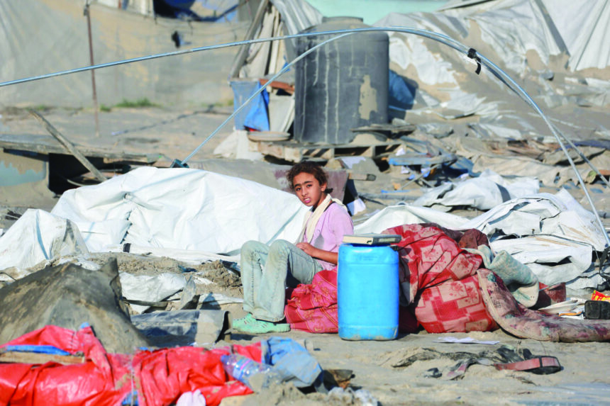 PALESTINIAN-ISRAEL-CONFLICT Over 40 dead as Israel strikes humanitarian zone