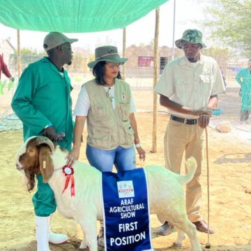 Farmer 3 Young farmer Boois steals hearts at Karibib show …empowering women through farming