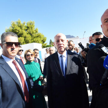 TUNISIA-VOTE Tunisia votes with Saied set for re-election