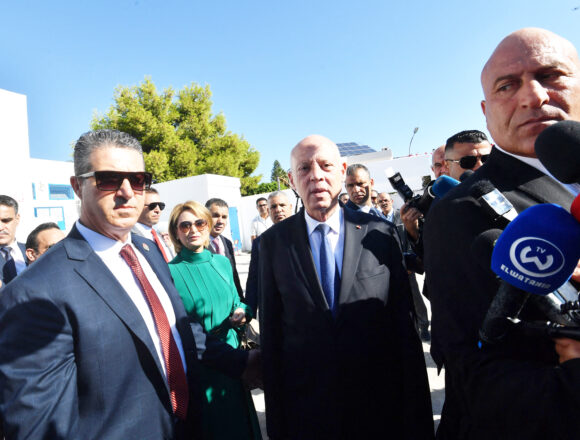 TUNISIA-VOTE Tunisia votes with Saied set for re-election